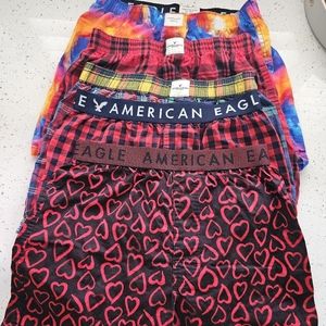 Lot of 5 pairs of American Eagle Boxers Boxer Shorts Small 29-31